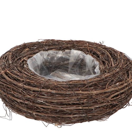 Ulmenzweige Übertopf Rund grau D30cm