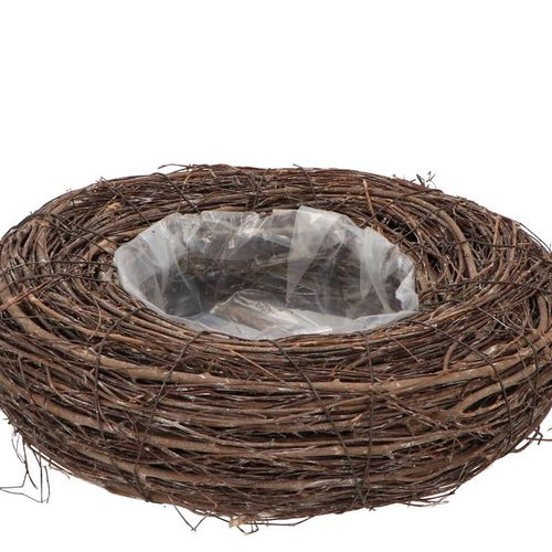 Ulmenzweige Übertopf Rund grau D30cm