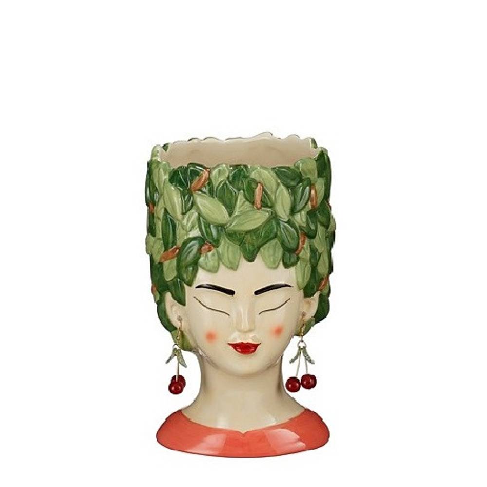 Keramik Übertopf Woman D12cm H20.5cm