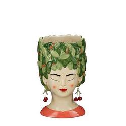 Keramik Übertopf Woman D12cm H20.5cm