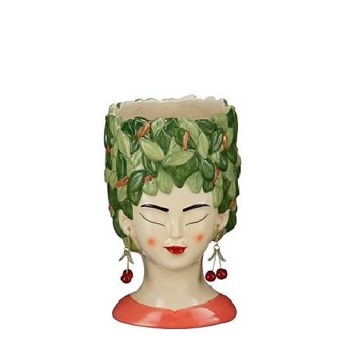 Keramik Übertopf Woman D12cm H20.5cm