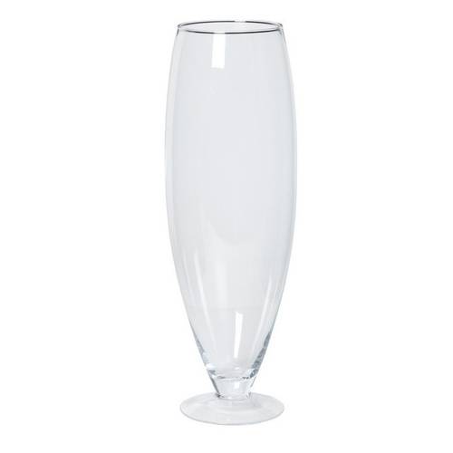 Glas Vase Barbara auf Fuss D17cm H67cm