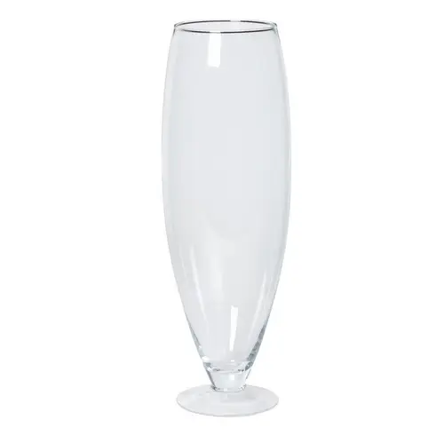 Glas Vase Barbara auf Fuss D17cm H67cm