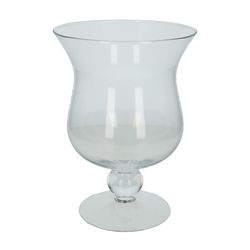 Glas Vase auf Fuss D18cm H35cm