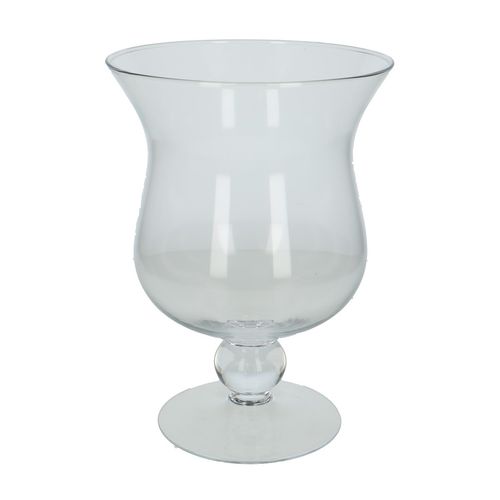 Glas Vase auf Fuss D18cm H35cm