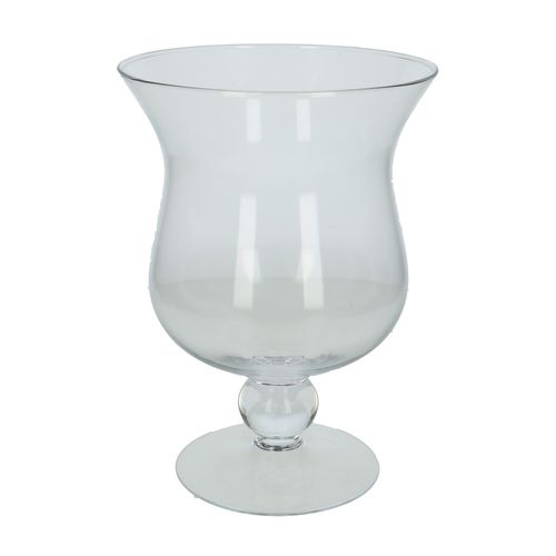 Glas Vase auf Fuss D18cm H35cm