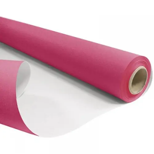 Papier Rolle 80cm weiss/fuchsia 60gr 40m