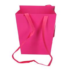 Tasche Elegant dunkel rosa 12/16x18cm