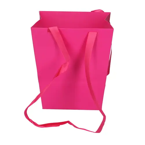 Tasche Elegant dunkel rosa 12/16x18cm