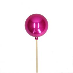 Kugel auf Stab fuchsia Pearl L50cm D06cm