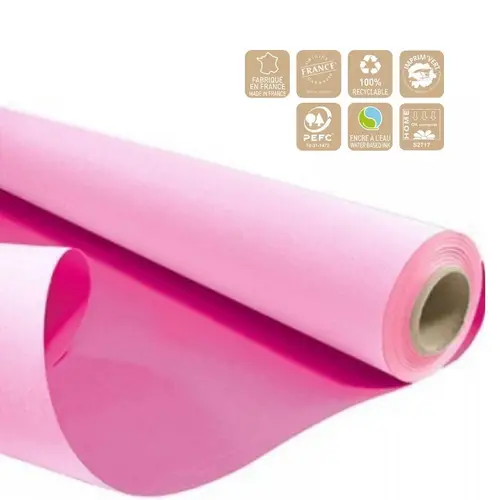 Papier Rolle 80cm Duo rosa/fuch 60gr 40m
