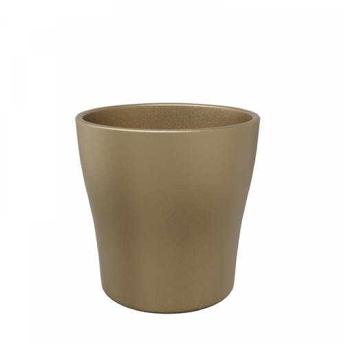 Keramik Orchidee Übertopf Hanna gold D13cm H13cm