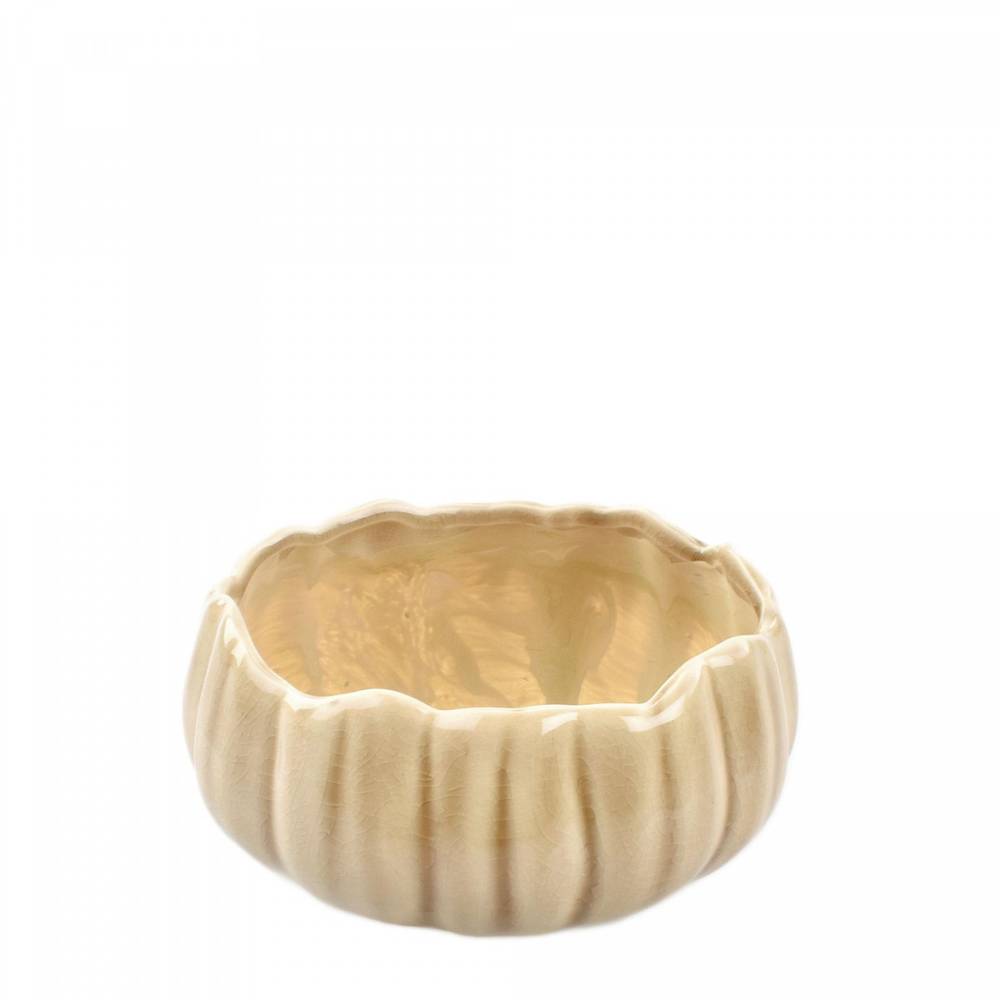 Keramik Schale Bulb creme D15.5cm H08cm