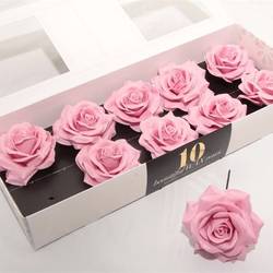 Seiden Wachs Rose hell rosa D12cm (374)