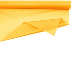 Dekostoff Rolle 75cm Seide gelb 50m 28gr