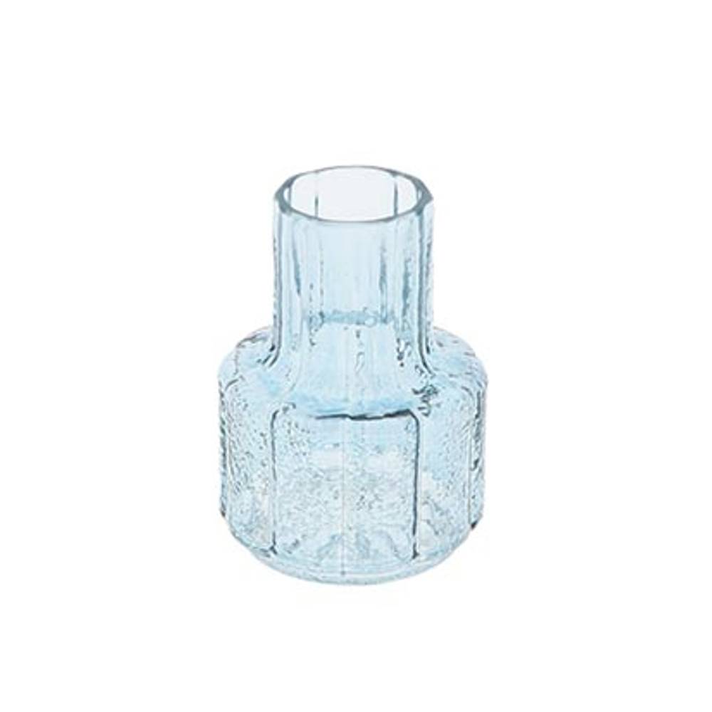 Glas Vase Striella blau D08cm H11cm