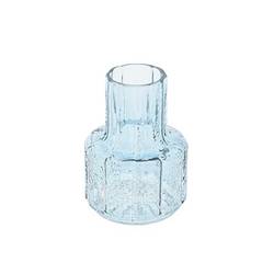 Glas Vase Striella blau D08cm H11cm