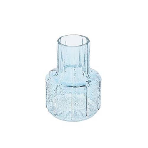 Glas Vase Striella blau D08cm H11cm