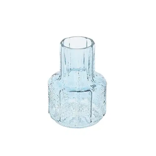 Glas Vase Striella blau D08cm H11cm