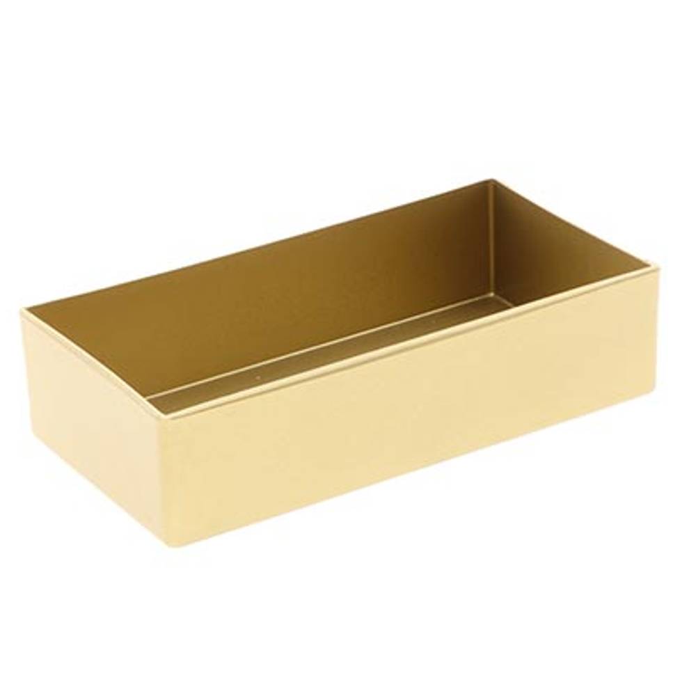 Melamine Schale rechteck gold 20x10.5x05cm