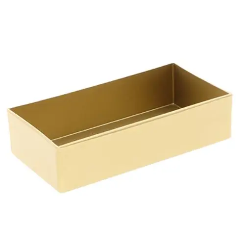 Melamine Schale rechteck gold 20x10.5x05cm