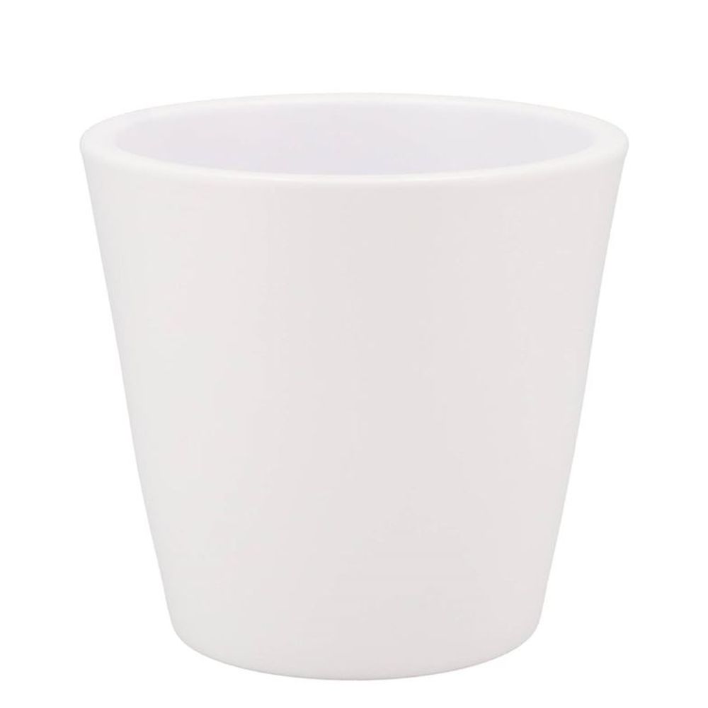 Keramik Übertopf Vinci weiss matt D18cm H16cm