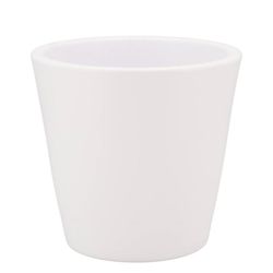 Keramik Übertopf Vinci weiss matt D18cm H16cm