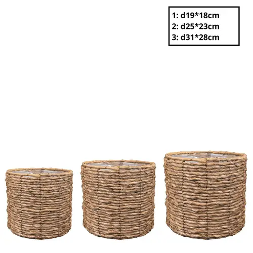 Korb Nigel braun 3/Set D31cm H28cm 
