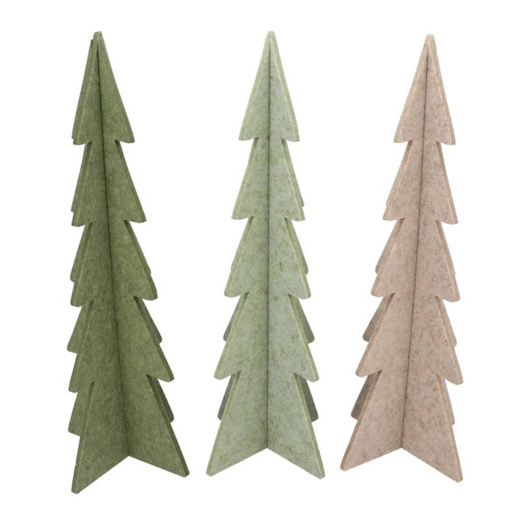 Deko Weihnachtsbaum Filz mix grün 24x60cm