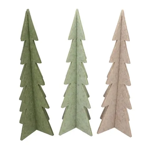 Deko Weihnachtsbaum Filz mix grün 24x60cm