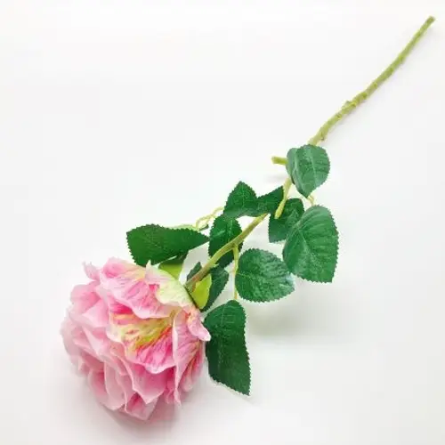Seiden Rose hell lila L65cm
