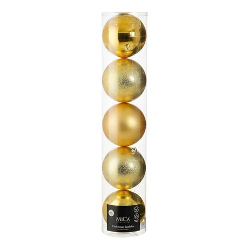 Kugel Plastik gold D20cm x5 