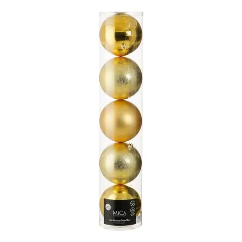 Kugel Plastik gold D20cm x5 