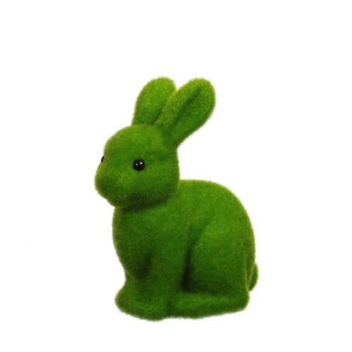 Deko Kaninchen Flocke grün D12cm H21cm