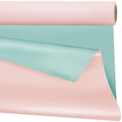 Folie Rolle 80cm Duo Matt hellrosa/ blau 40m