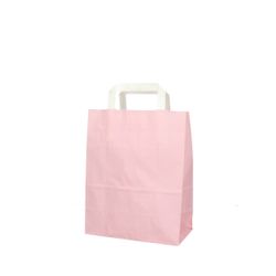 Tasche Papier hellrosa 22/11x28cm
