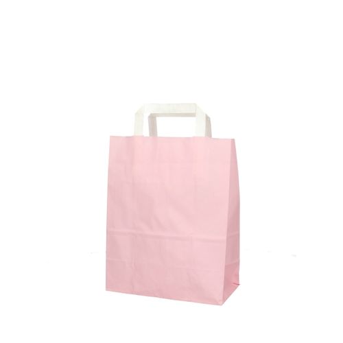 Tasche Papier hellrosa 22/11x28cm