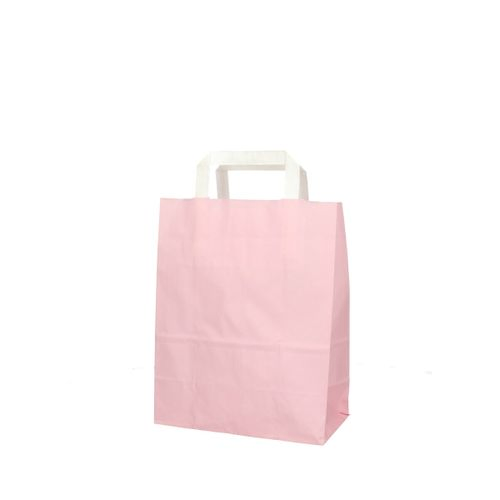 Tasche Papier hellrosa 22/11x28cm