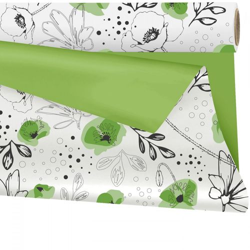Folie Rolle 80cm Lilou Duo Matt grün 25m