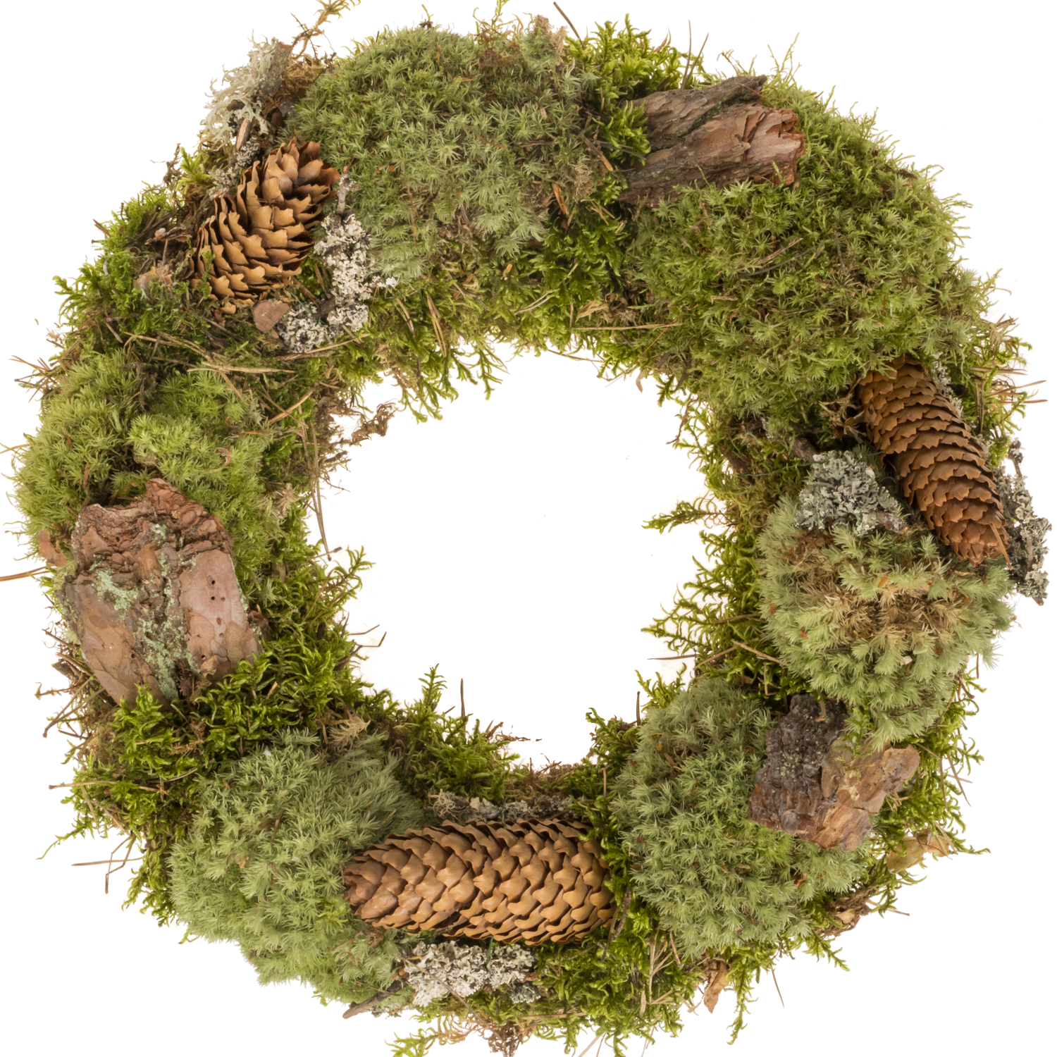 Kranz grün/braun Wald Moos/Zapfe D30cm