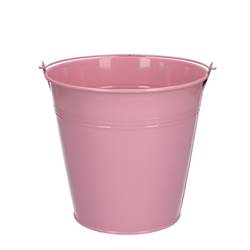 Zink Eimer rosa D16cm H15cm