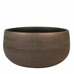 Keramik Schale Joey braun D28cm H13cm