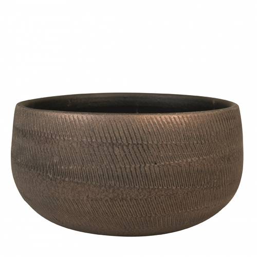 Keramik Schale Joey braun D28cm H13cm