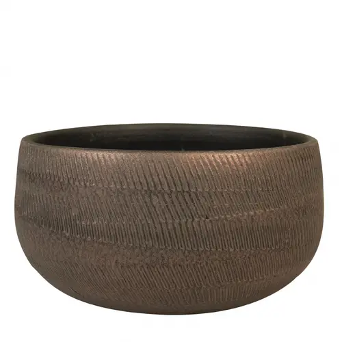 Keramik Schale Joey braun D28cm H13cm
