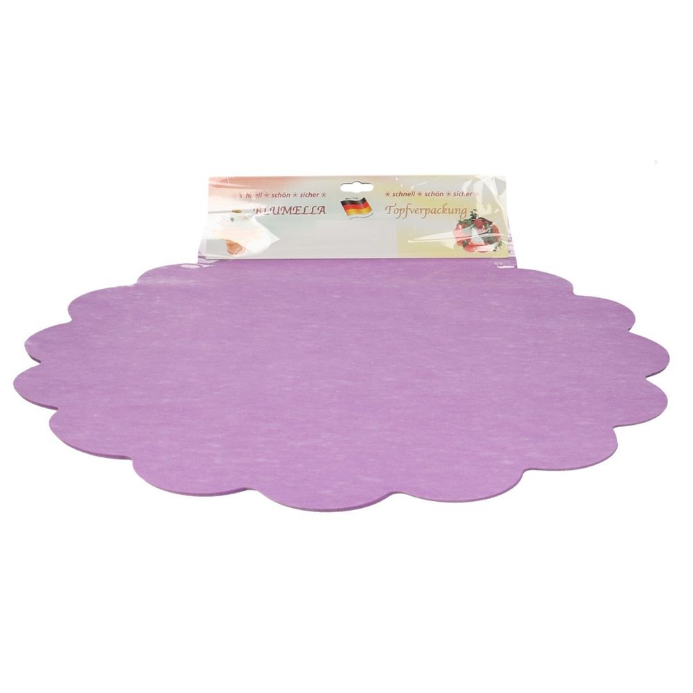 Dekostoff Blatt Blumella lila D54cm x25