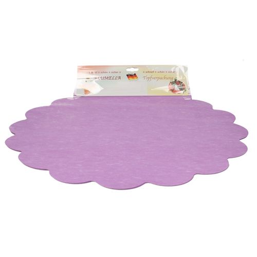 Dekostoff Blatt Blumella lila D54cm x25