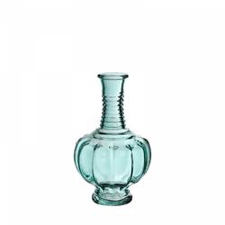 Glas Flasche Trevi blau D02/09cm H15cm
