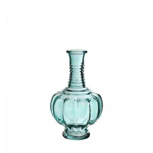 Glas Flasche Trevi blau D02/09cm H15cm