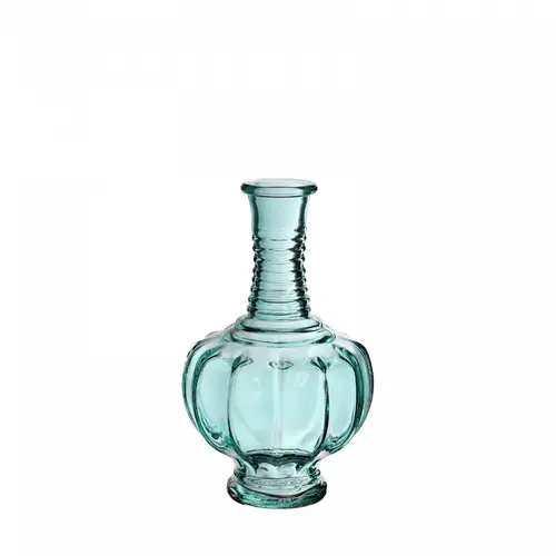 Glas Flasche Trevi blau D02/09cm H15cm