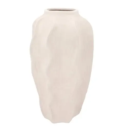 Keramik Vase Lisboa weiss 26x26x50cm